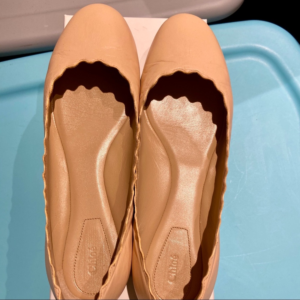 Chloé Lauren ballerina in nappa sheepskin Size 38